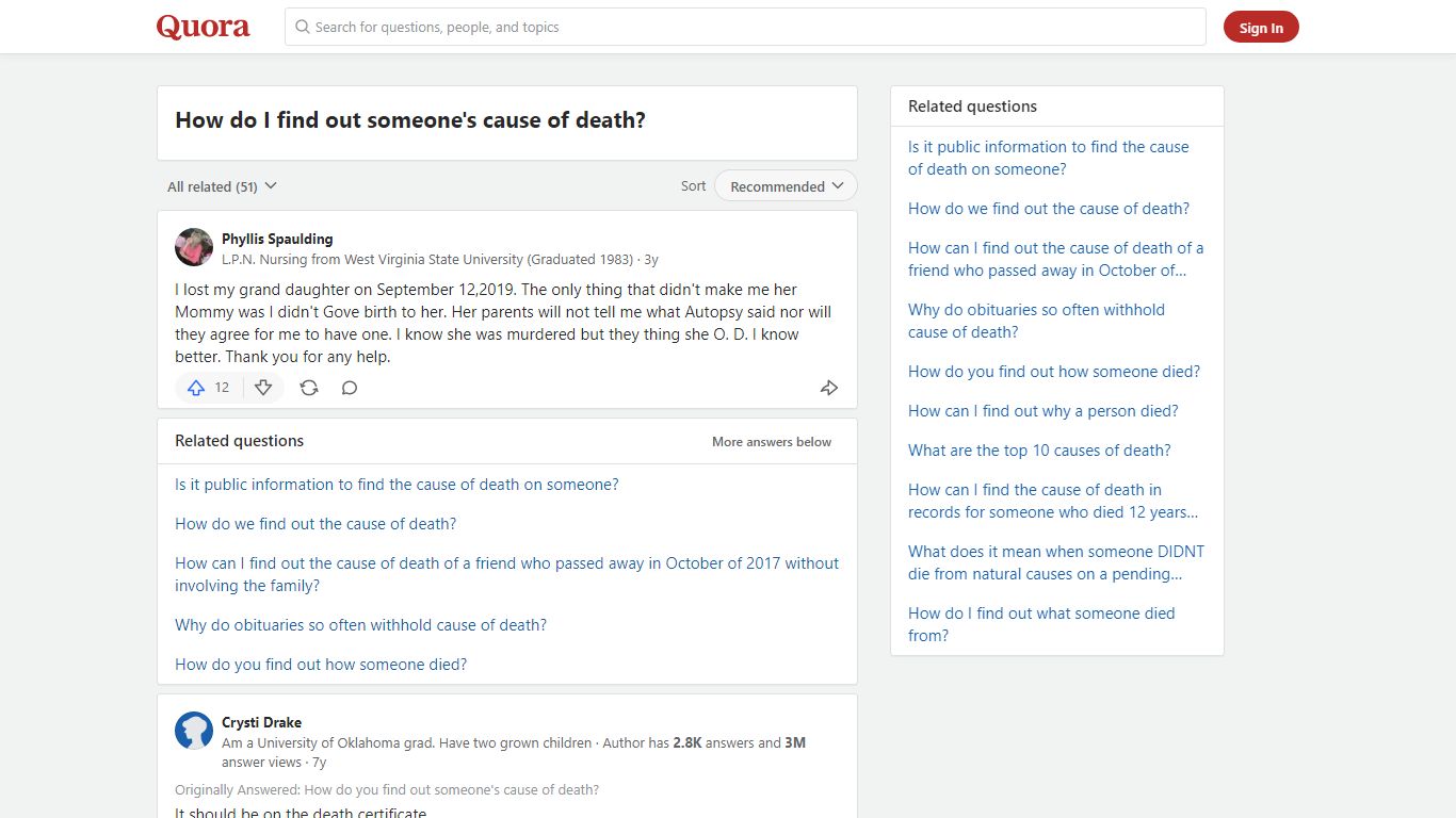 How to find out someone's cause of death - Quora